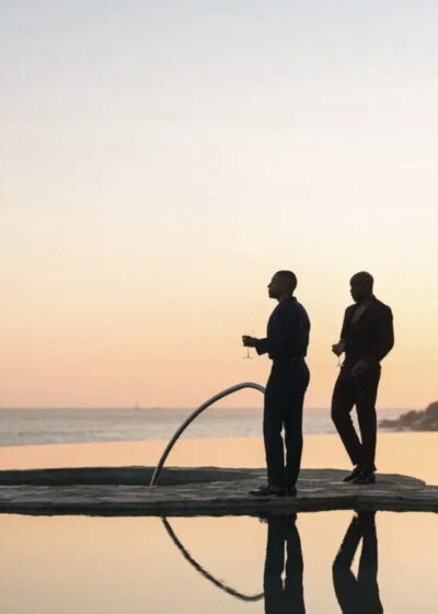 Mathis cooper grooms at the infinity pool from waldorf astoria los cabos pedregal