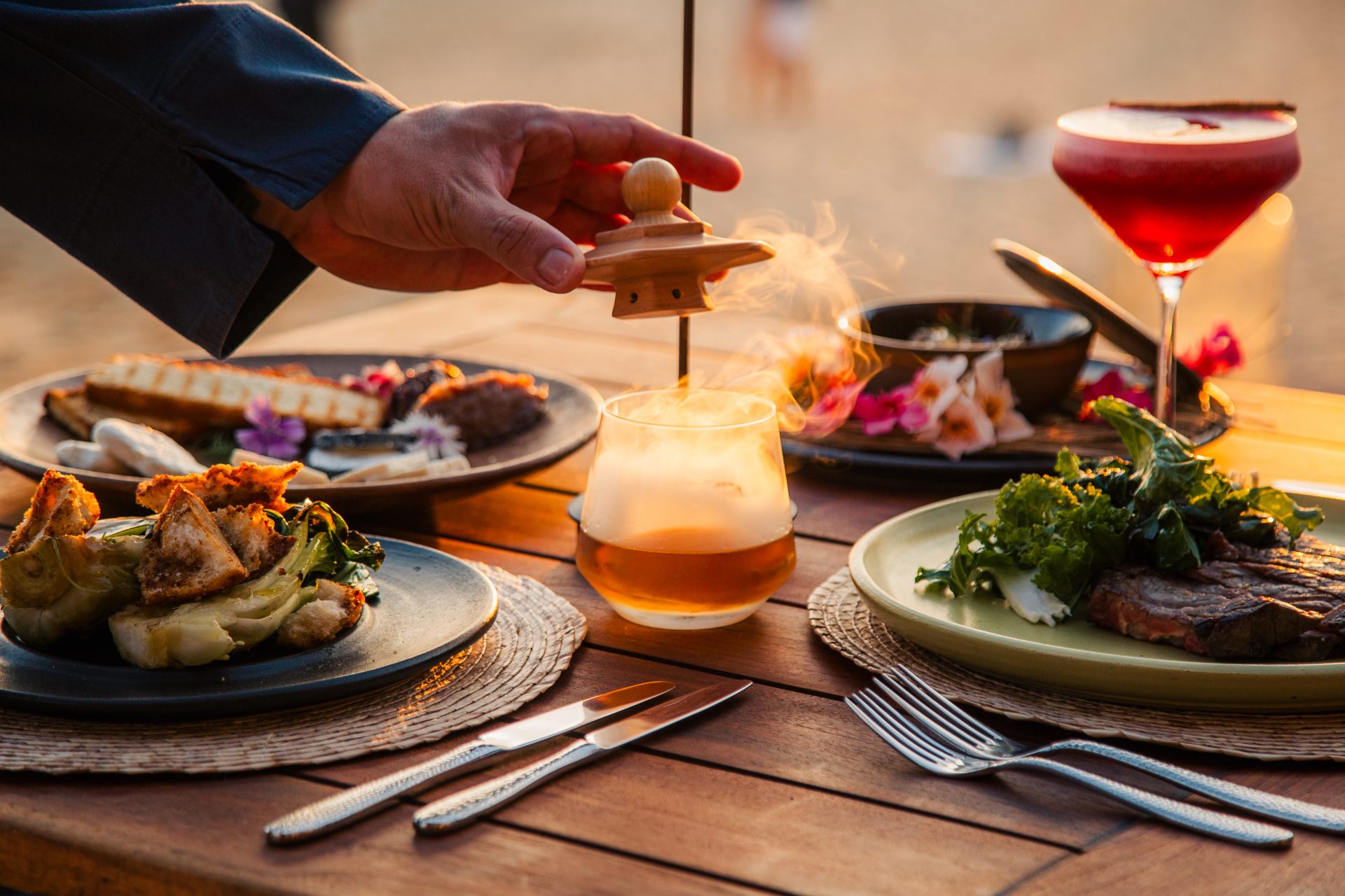 Mar y leña steaknight at the beach club palapa by cabonoise high res 5303